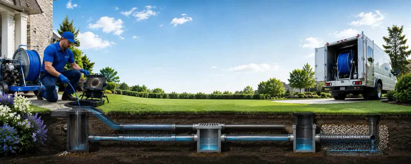 Outdoor drain cleaning information for Continental, OH